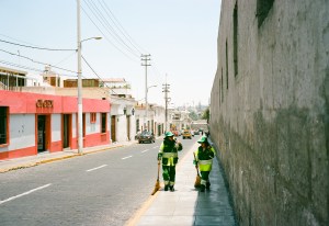 Arequipa had a TON of people working to keep the tourist district beautiful